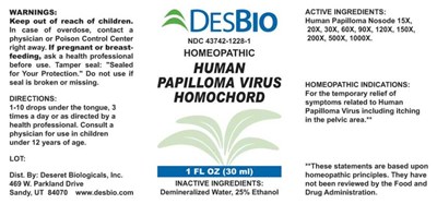 DSRT0628 Human Papilloma Virus Homochord 5-29-18.jpg Human Papilloma Virus Homochord - DSRT0628 Human Papilloma Virus Homochord 5 29 18